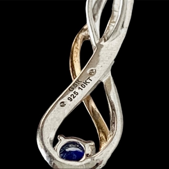 10k & 925 sterling silver pendant - Picture 5 of 6